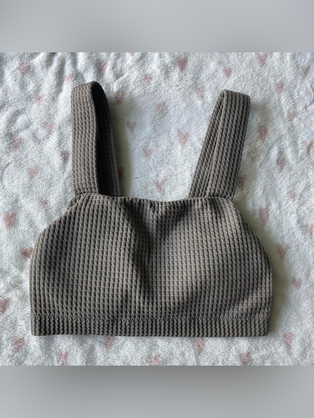 Greenish/Grey Sports Top/Bra